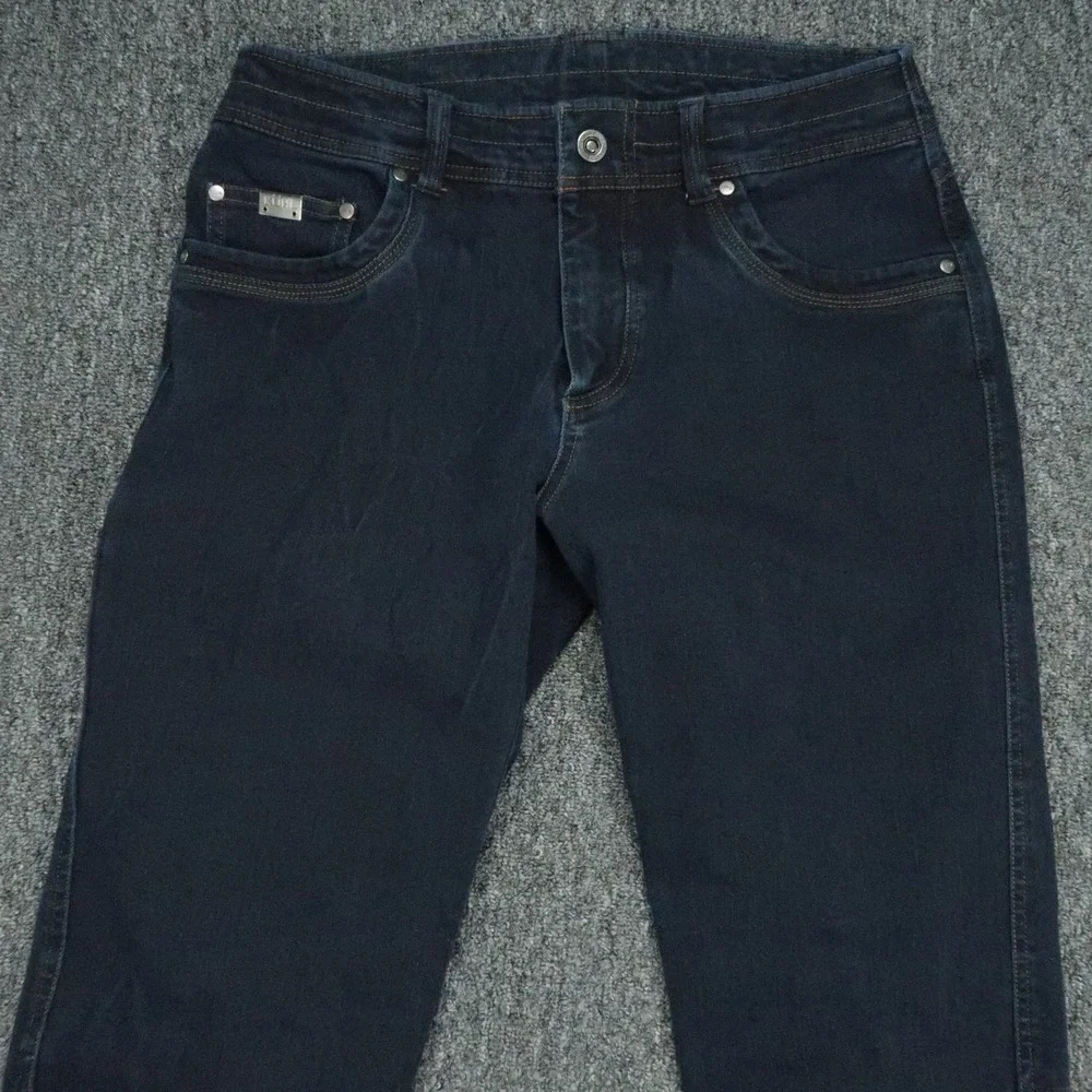 Kuhl Jeans Mens 32x34 Blue Disruptr Straight 5 Pocket Stretch Dark Wash Hiking